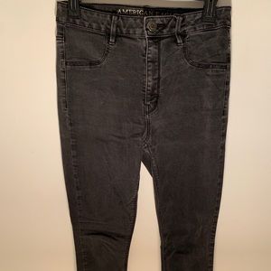 AE Sky High Black Jegging